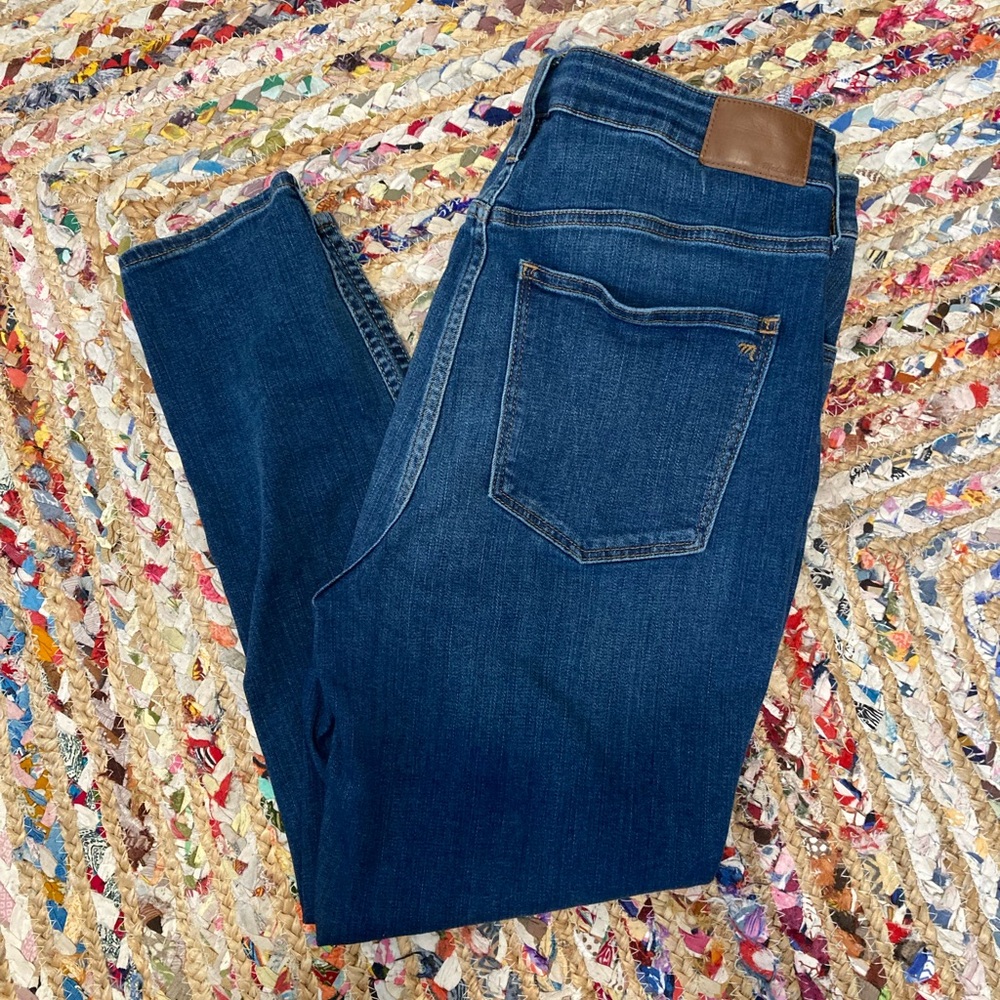 Madewell High Rise Jeans in Dark Blue